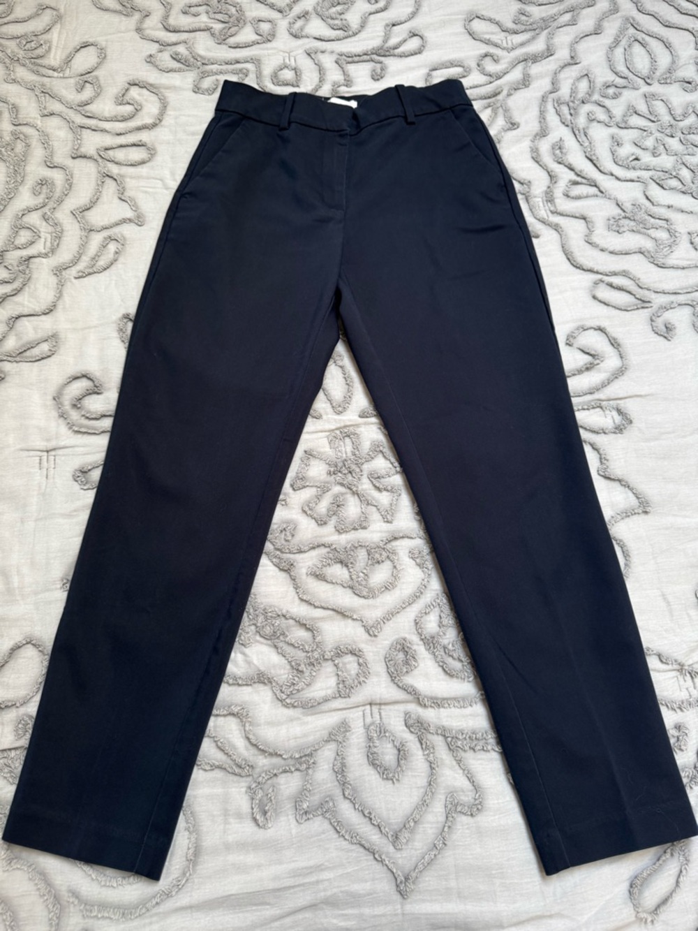 Women's Navy Blue Tailored Ankle Slack